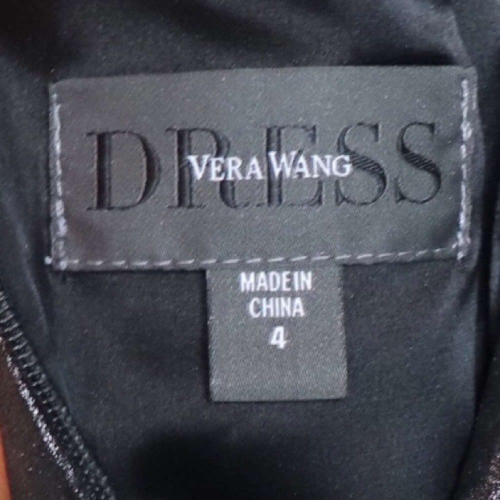 VERA WANG Hoiday Metallic Silver Chiffon Gown - Picture 5 of 7